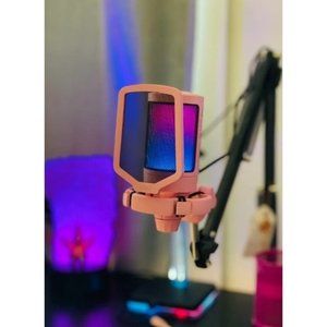 Gaming USB Microphone Kit, PC Streaming Recording Computer RGB Microphone